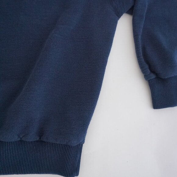 Vintage '90S Non-Fiction Navy 100% Cotton Crew Neck Sweater S - Picture 5 of 9